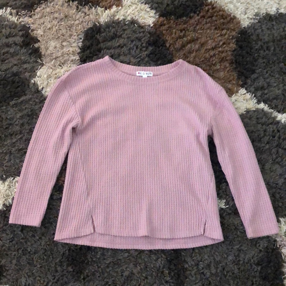 Girls Waffle Long Sleeve